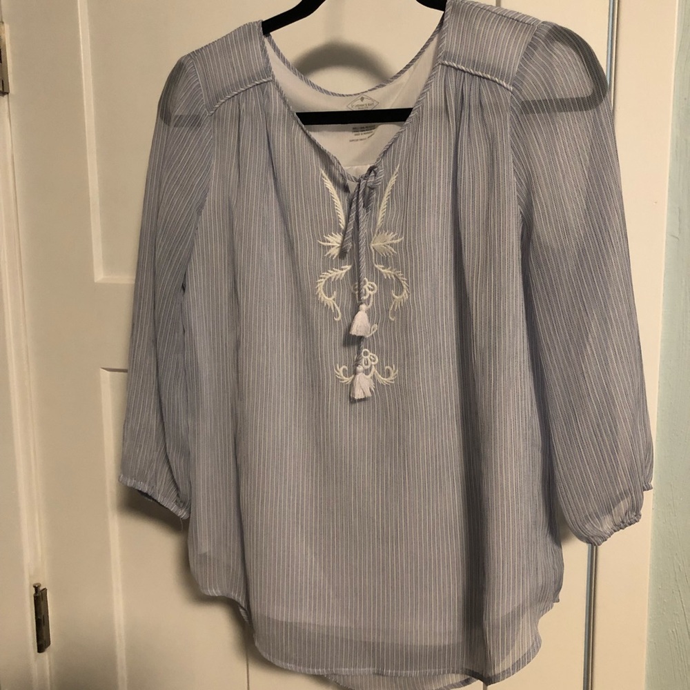 St. John’s Bay pinstripe blouse